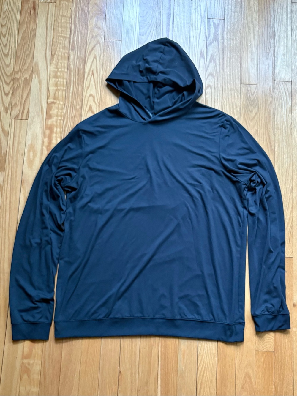 SKIMS Men’s Lightweight Soft Hoodie Pullover Large Black Solid